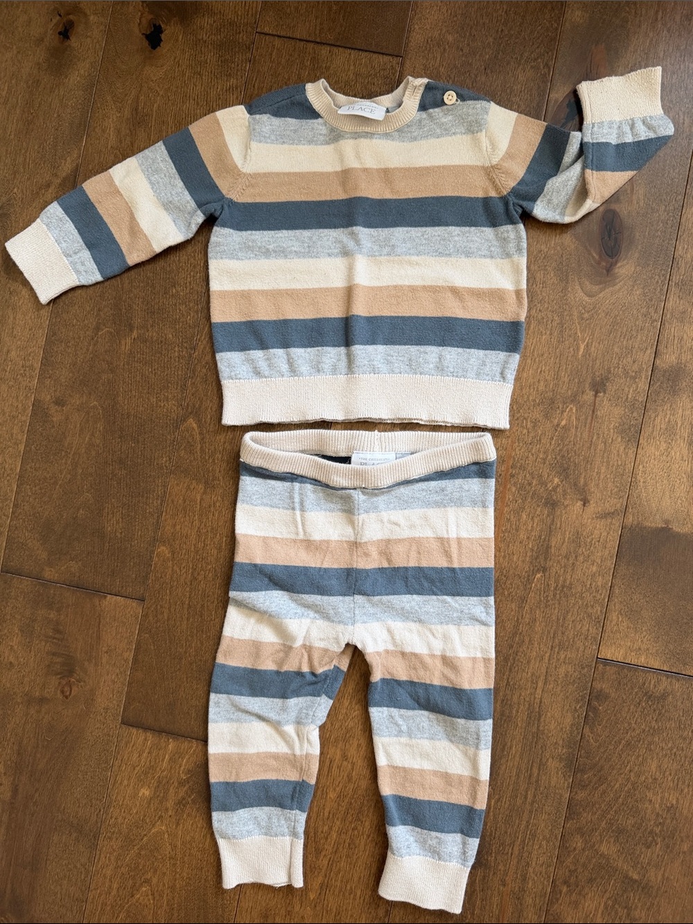 THE CHILDREN’S PLACE striped cotton outfit